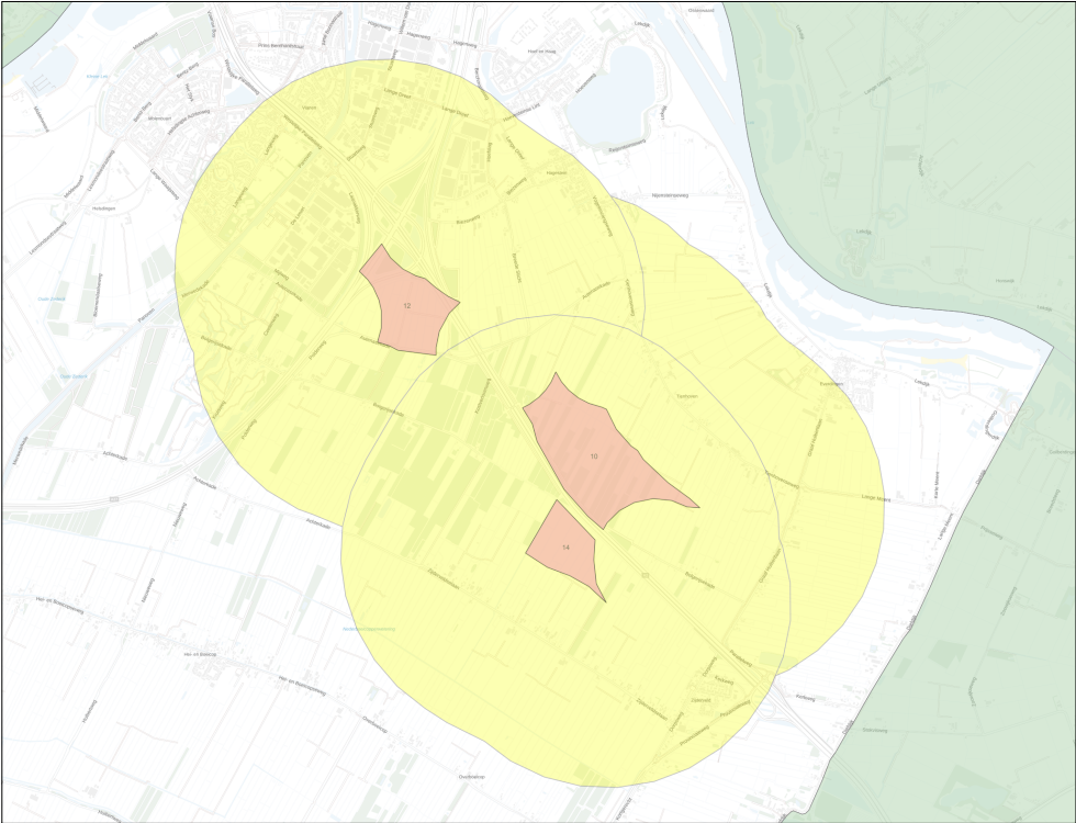 De drie gebieden in de gemeente Vijfheerenlanden waar mogelijk windmolens komen